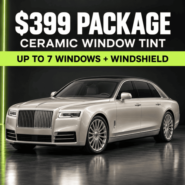 Full-Vehicle Ceramic Tint Package — $399