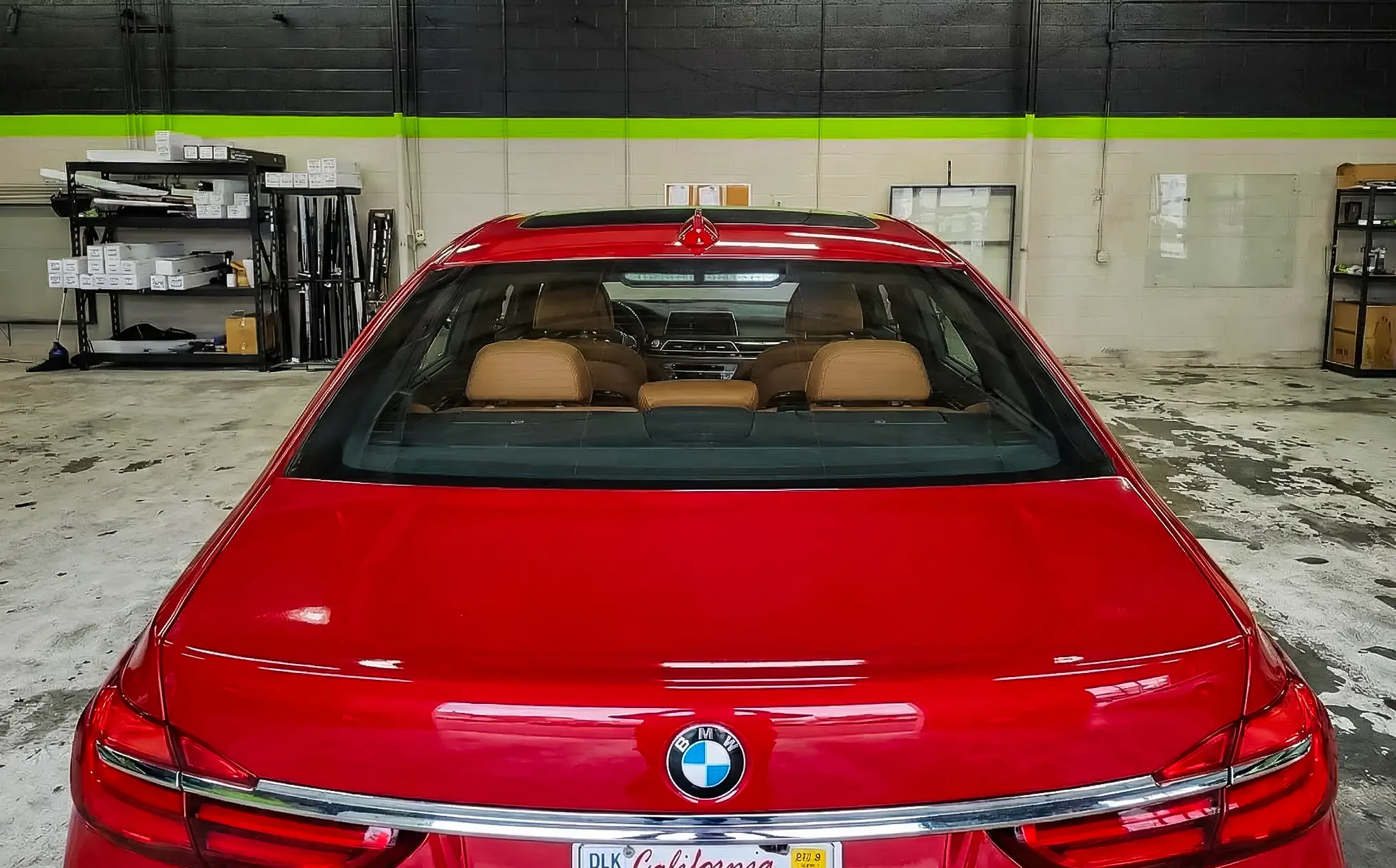 Car before window tint