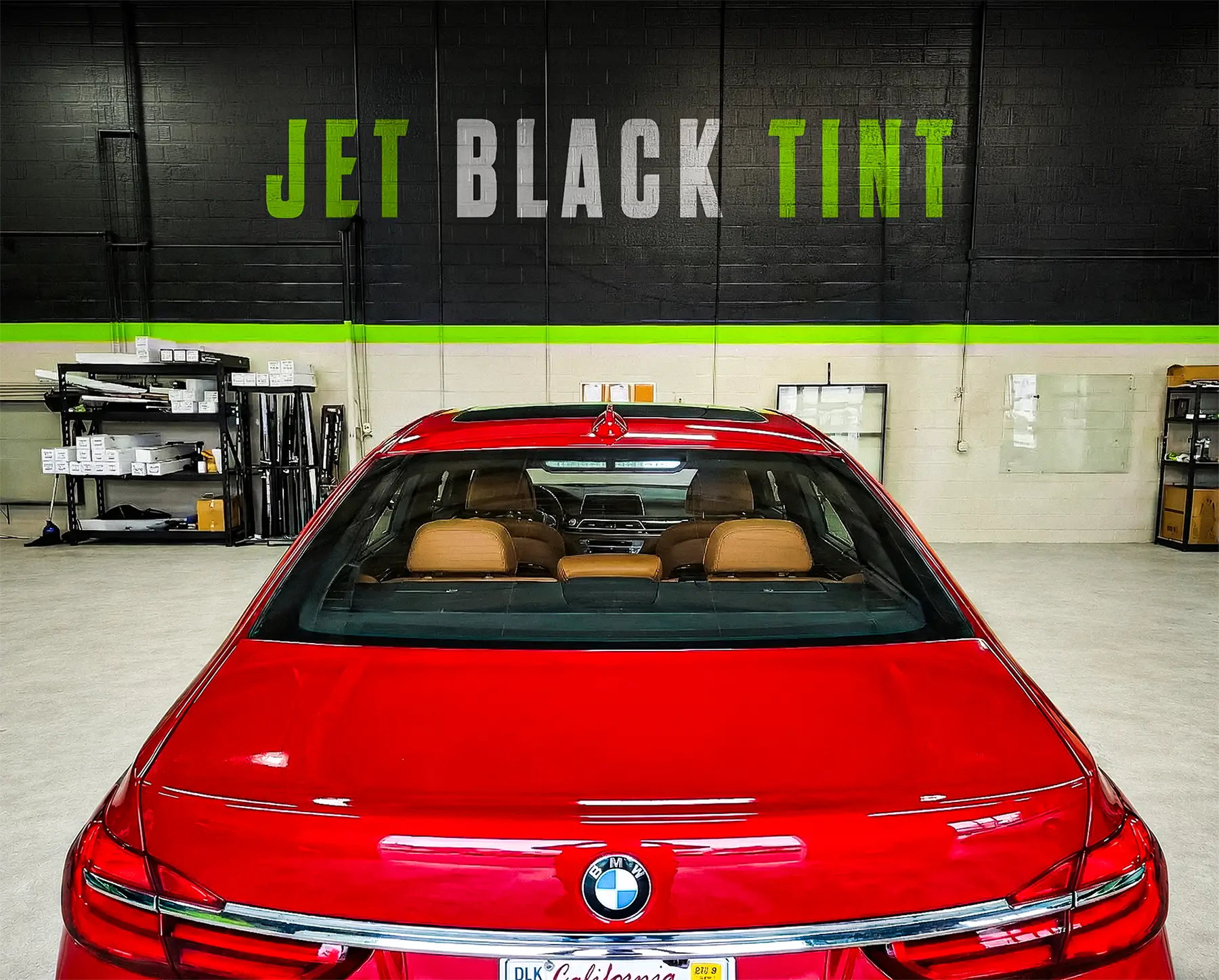 Car before window tint