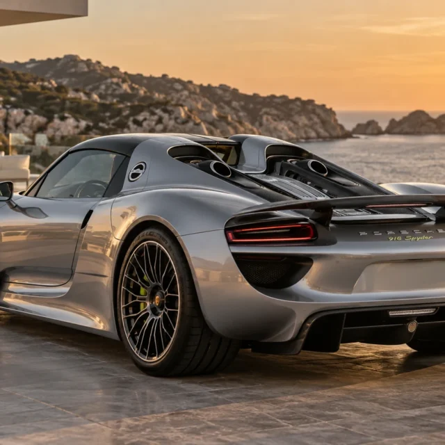Illustrative silver sports car for the Gold ceramic coating package