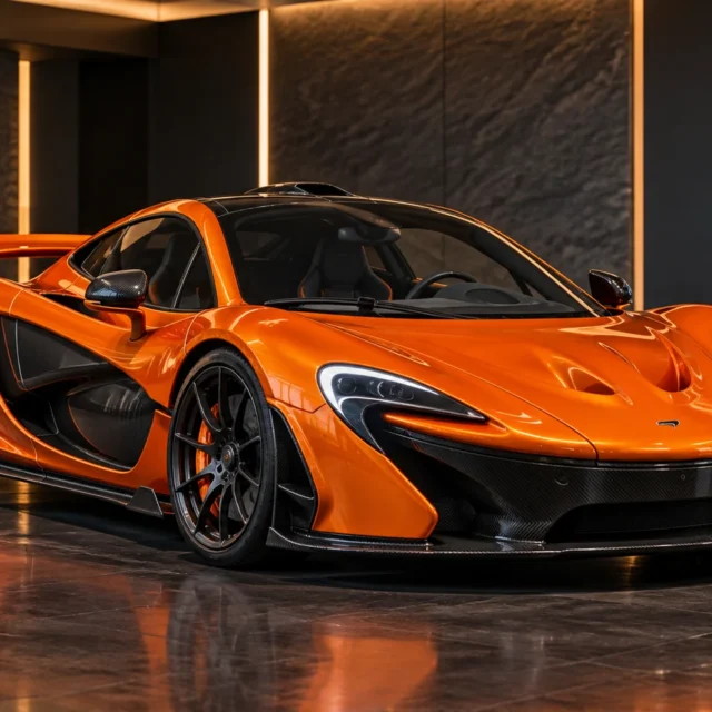 Illustrative orange sports car for the Platinum ceramic coating package